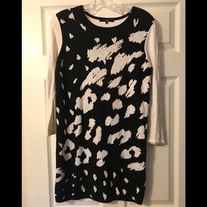 Tibi black and white sweater dress or tunic